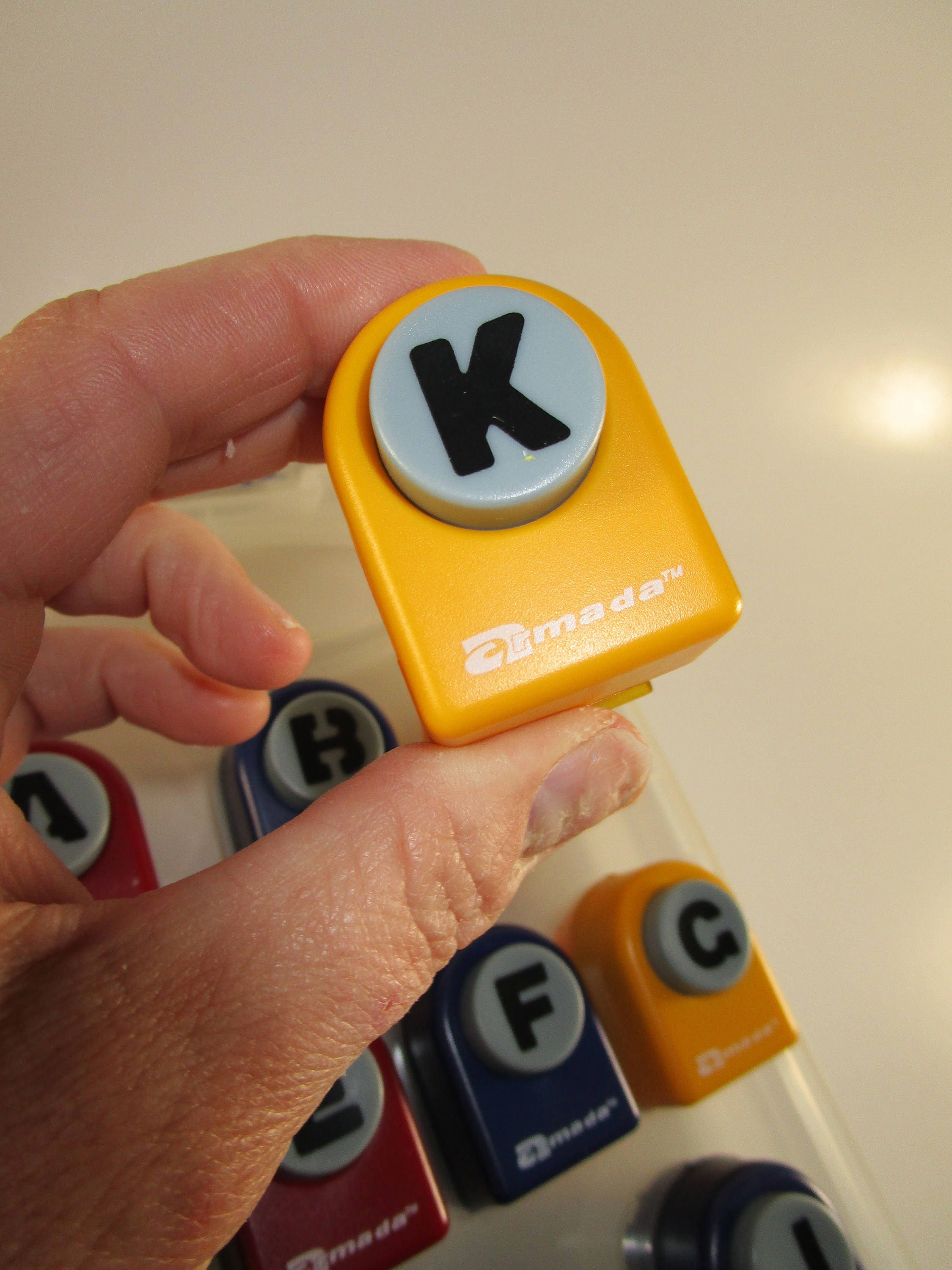 ALPHABET PAPER PUNCH Letter Paper Punch Initial Paper Punch Etsy