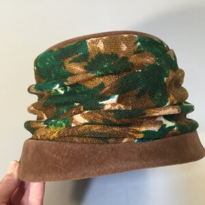 VINTAGE BROWN Hatbrown Hat With Floral Bandbeautiful Brown - Etsy