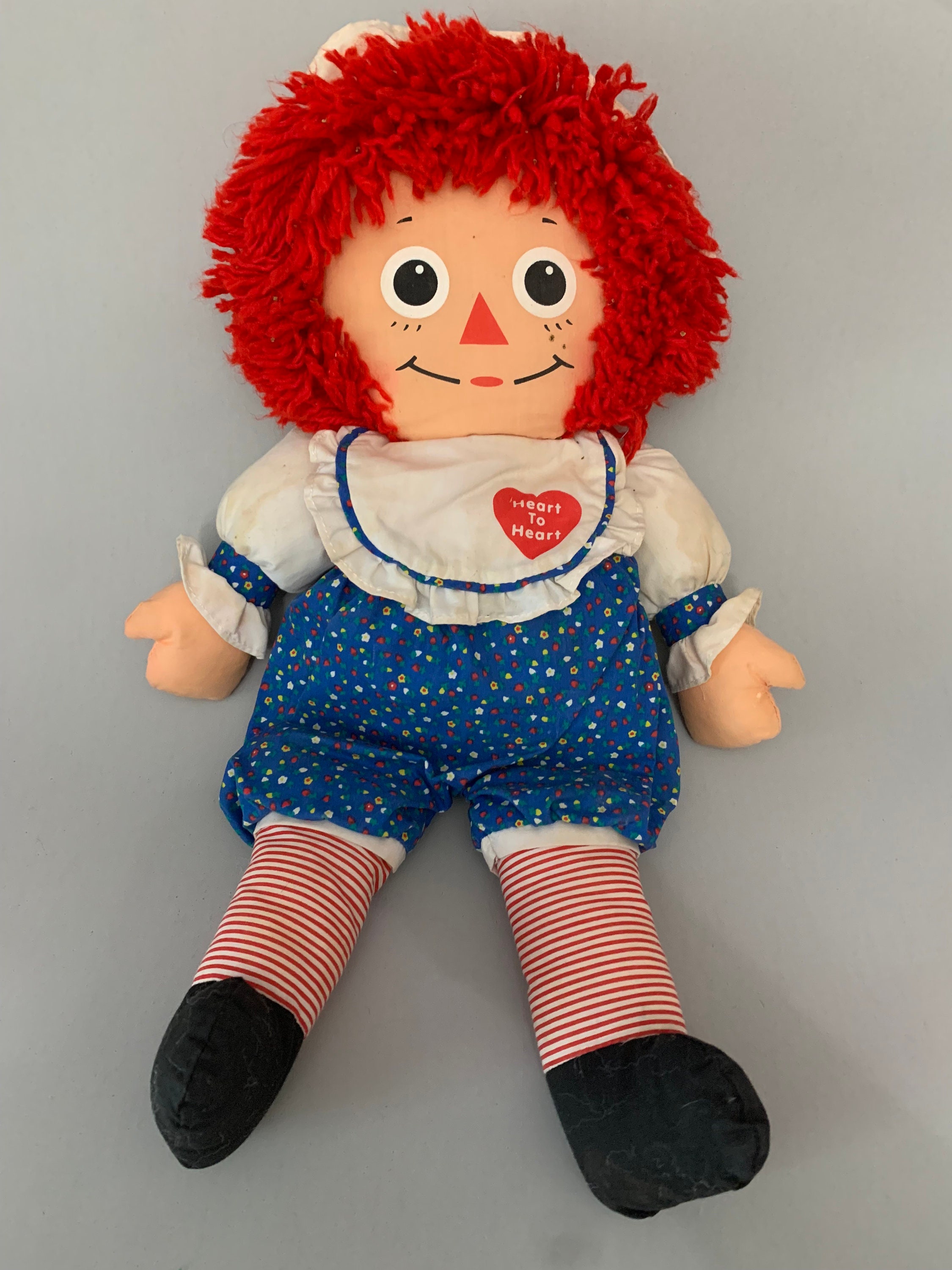 RAGGEDY ANN DOLL Playskool Raggedy Ann Heart to Heart Raggedy Ann Vintage Raggedy Ann Doll vintage rag doll for child plush toy gift Etsy