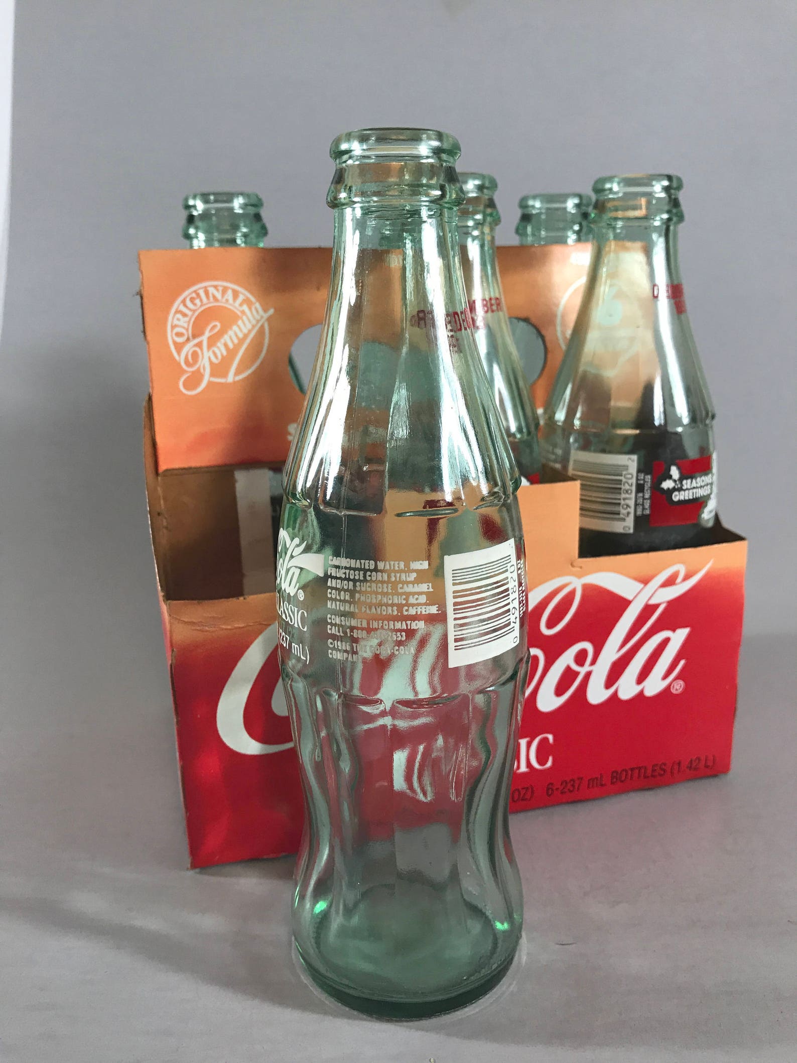 Christmas Coke Bottle Coke Classic Bottle Coke With Santa Etsy