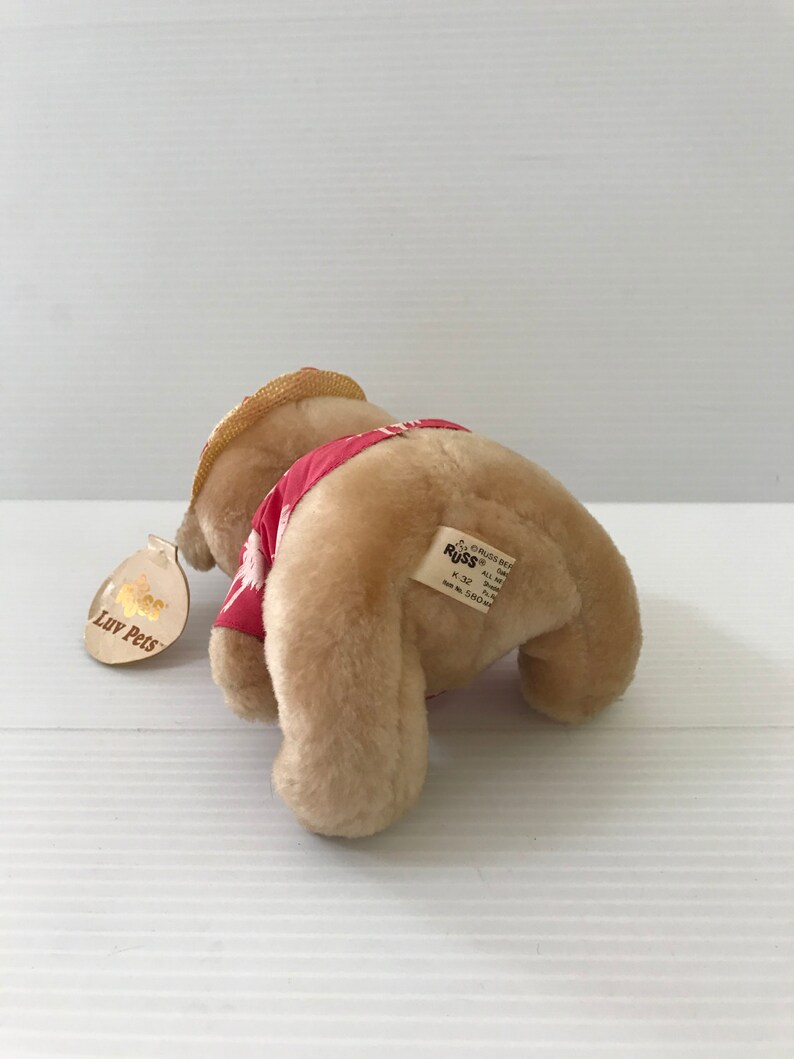 SMALL BROWN BEAR Plush Brown Bear Vintage Brown Bear Russ Etsy