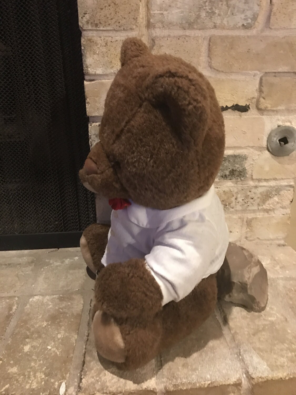 Oso de cheap peluche cafe oscuro