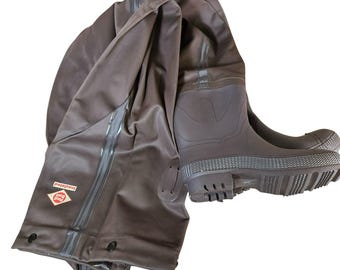 Vintage Red Ball Sportster Waders Brown Rubber Waterproof Fishing Boots Size 7