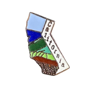 California State Enamel Lapel Pin By MAPCO With Multicolor Design