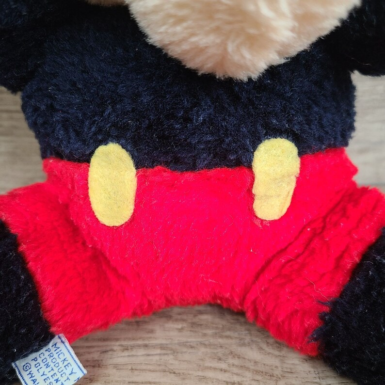 Vintage Mickey Mouse Plush Stuffed Toy Doll Taiwan 10" Clean *READ* image 10