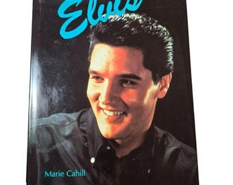 ELVIS by Marie Cahill 1994 Hardcover Photo Book Memorabilia