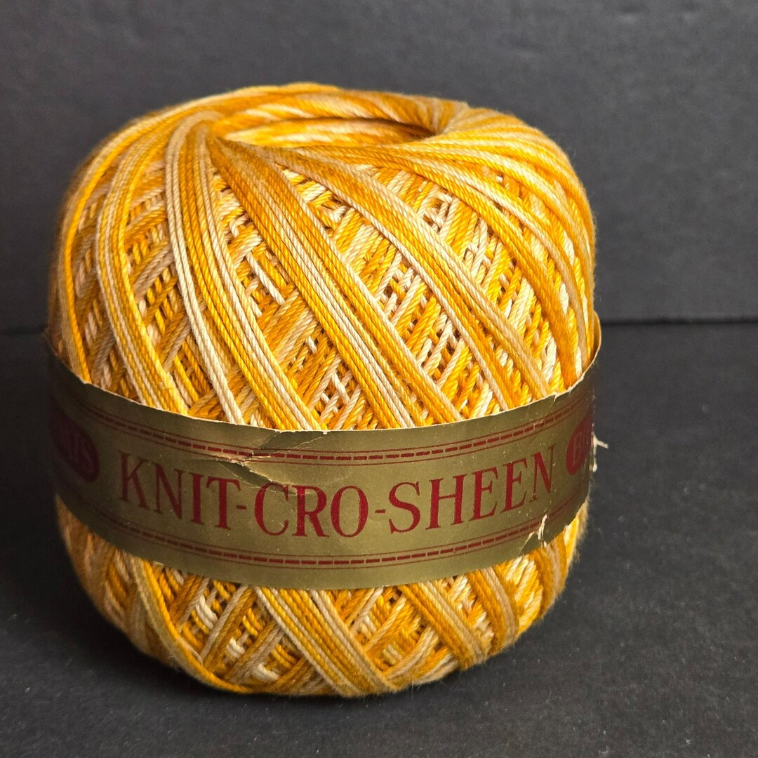 J&P Coats Knit-cro-sheen Crochet Thread 200 Yards Mercerized