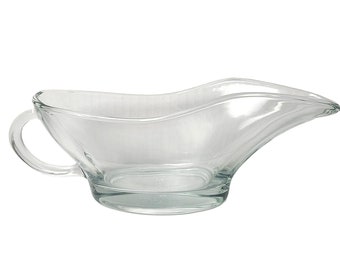 Anchor Hocking Clear Glass Gravy Boat With Handle 10oz USA 1028