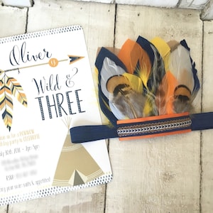 Multi Colored Feather Headband, Feather Crown