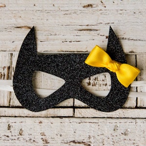 Batgirl Glitter Mask for Infant, Child, or Adult