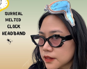 Salvador Dali Melting Clock Headband: Surrealist Softwatch Fascinator