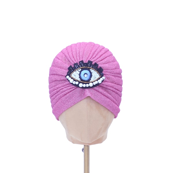 Surreal Cyclops Eye Turban | Many Colors | Third Eye | Fortune Teller | Iris Clop, Raja, or Monster Inc Cosplay | Surreal Hat Headdress