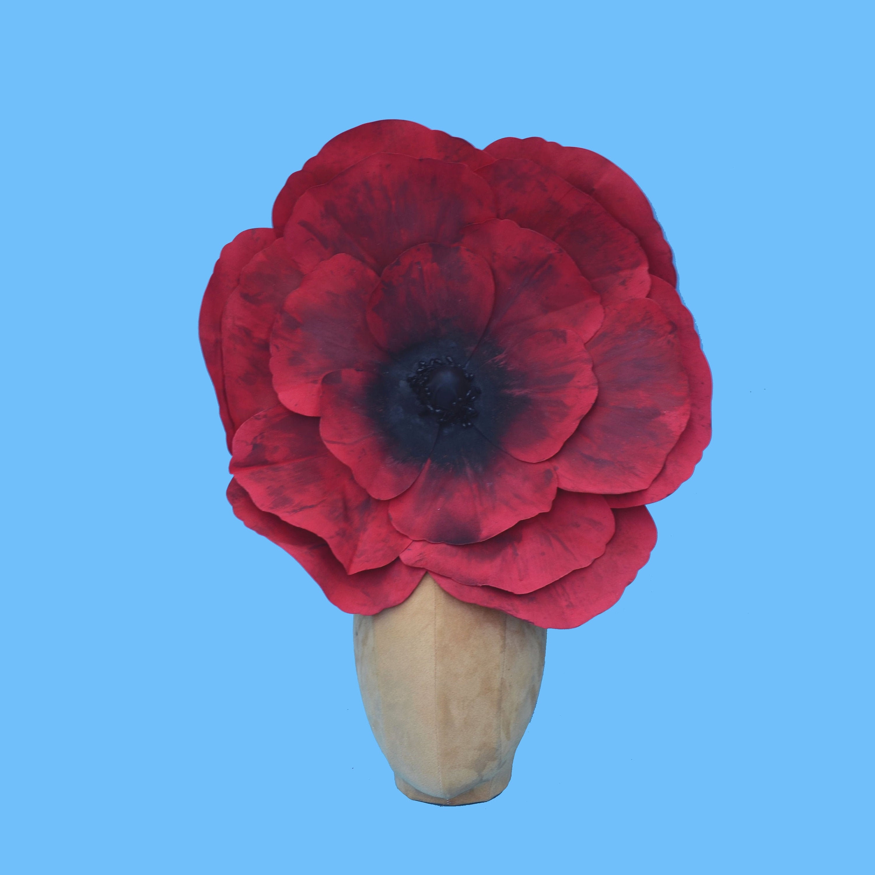 Custom Poppy or Pansy Flower Costume Headdress | 30cm or 45cm