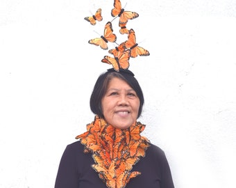 Effie Schmetterling Kragen - Handgefertigtes Hungry Games inspiriertes Kostüm Halsschmuck - Avantgardistisches Statement-Stück - Anpassbare Farben