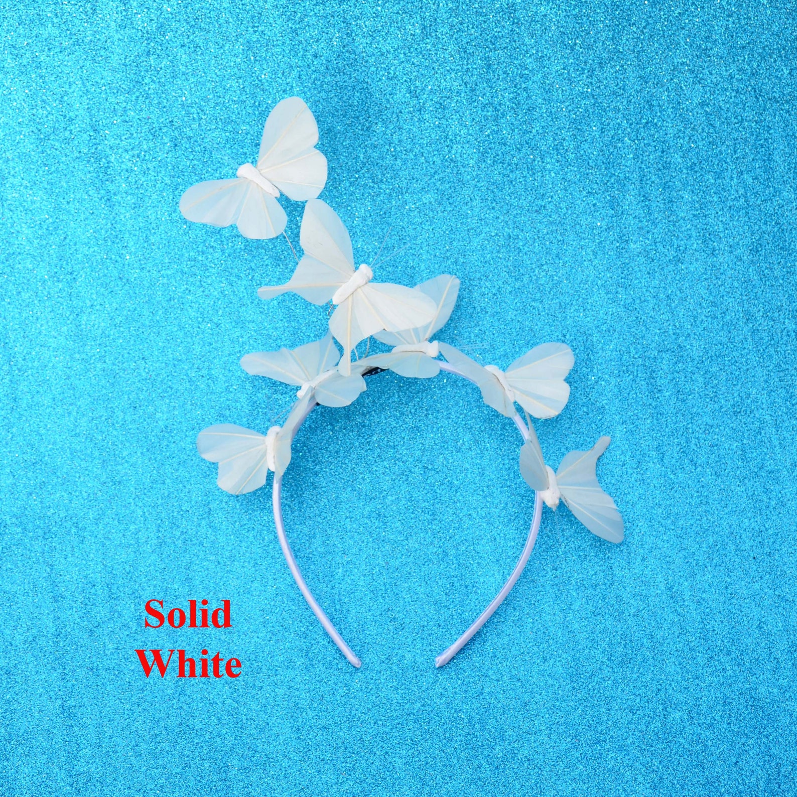 White & Black Monarch Butterfly Headband Fascinator Hatinator Etsy