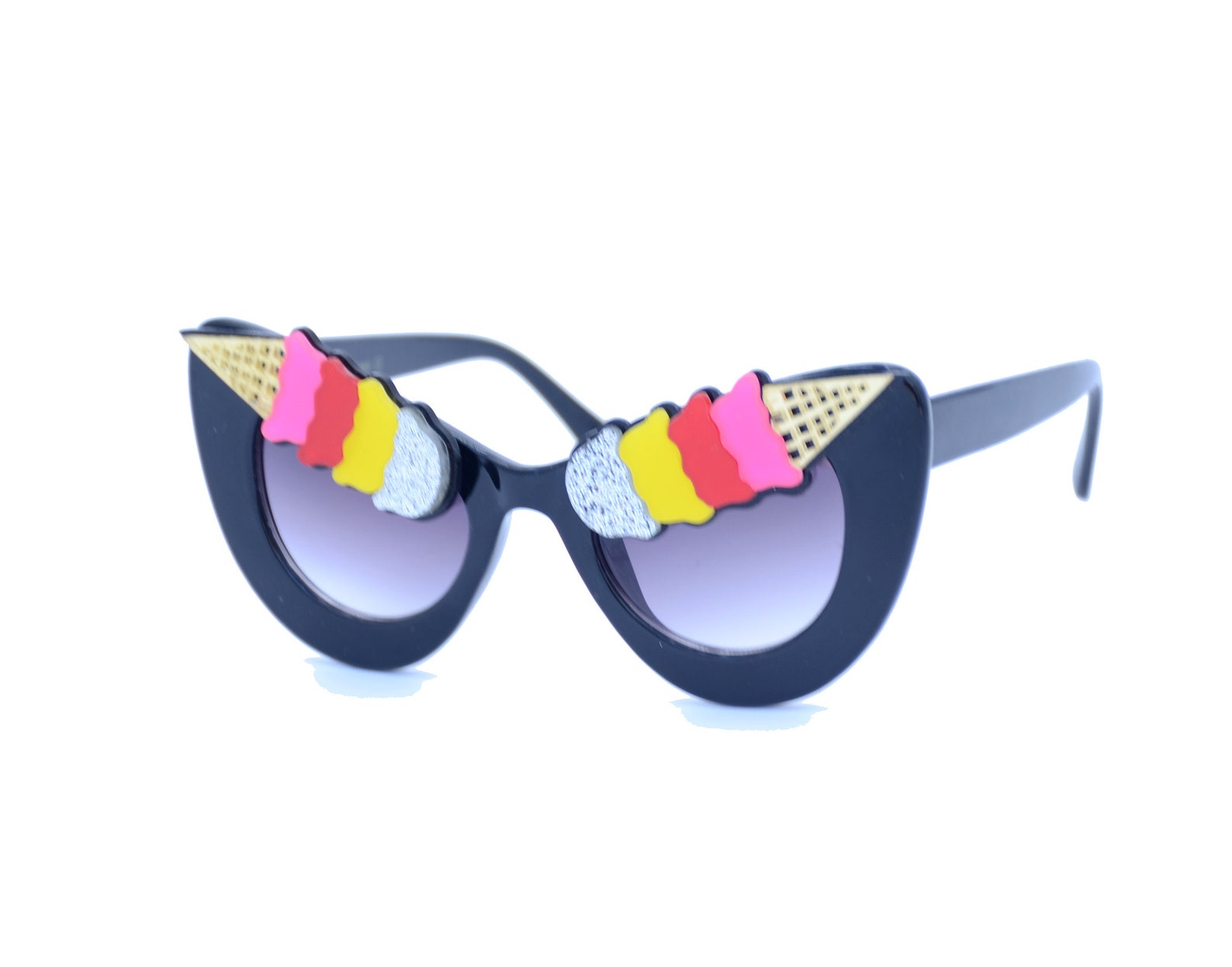 Ice Cream Cone Sunglasses eye Scream Eyebrows Etsy UK