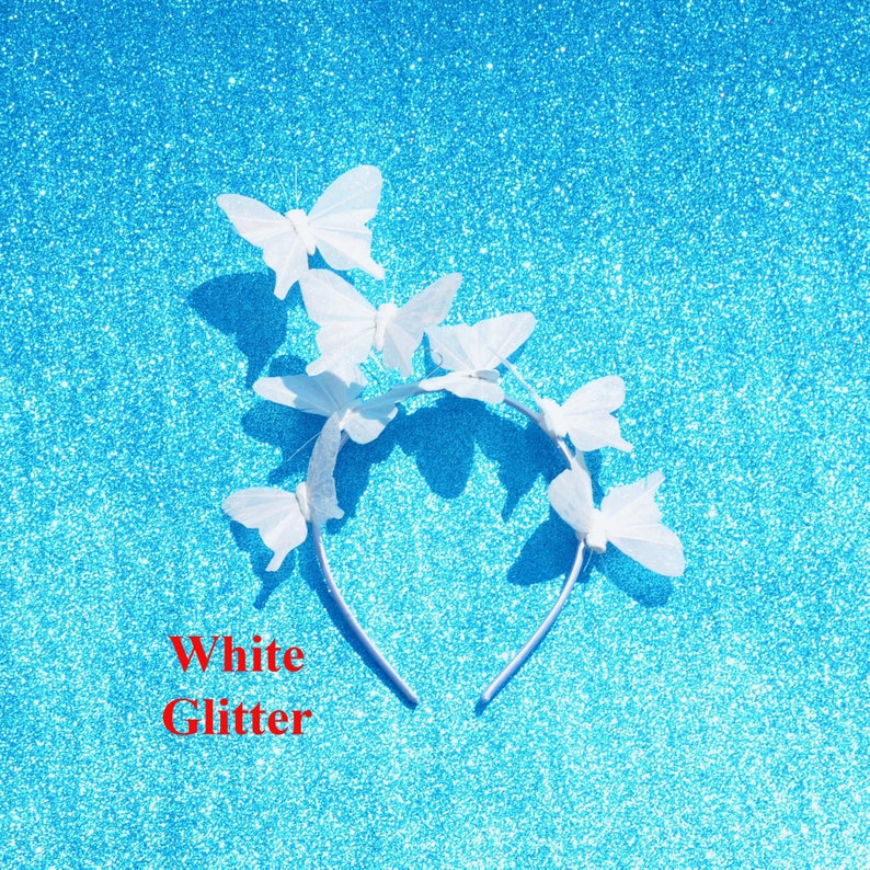 White & Black Monarch Butterfly Headband Fascinator Hatinator Etsy