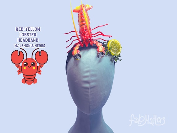 Wiggly Lobster Headband Fascinator | Pop Art | Salvador Dali  display picture 3