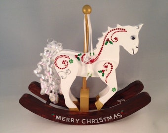 Christmas Carousel Rocking Horse