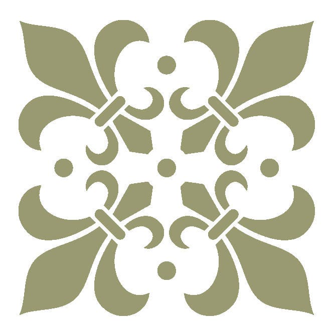 Wall Moroccan Reusable Tile Stencil T0056 for DIY Wall Decor Furniture ...