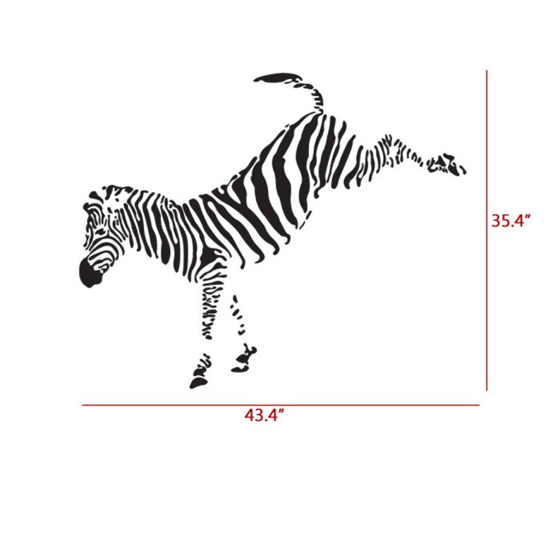 Wall Stencils Zebra Stencil Large Size Template for Wall Etsy