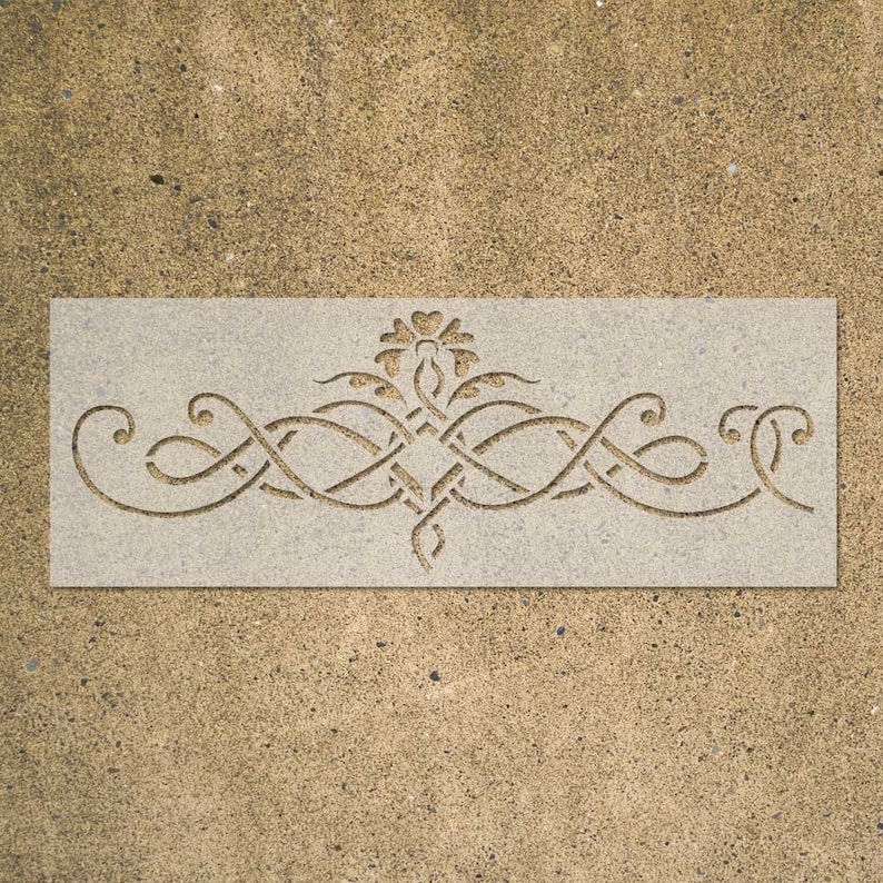 Wall Border Elegant Classic Stencil Pattern 097 Reusable Etsy