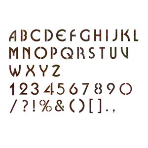 Modèle réutilisable de pochoir Alphabet pour l’artisanat mural et la peinture d’enseignes