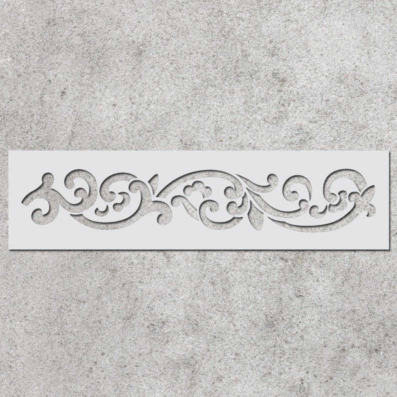 Wall Stencils Border Stencil Pattern Reusable Template for DIY Etsy