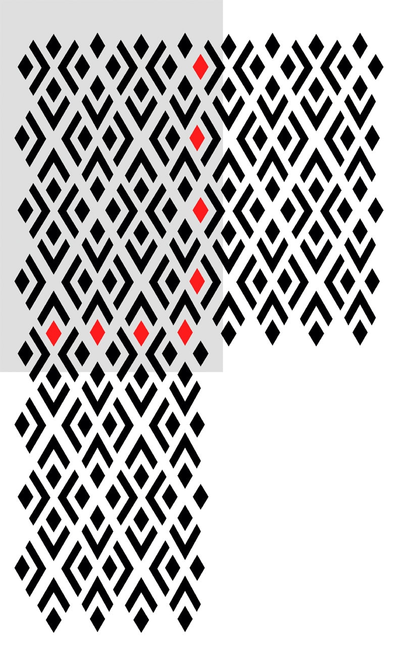 Geometric Stencils Pattern Elaine Reusable Modern Style for Etsy