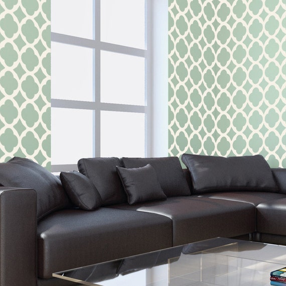 Wall Stencils Moroccan Tiles Allover Airbrush Large Size Etsy