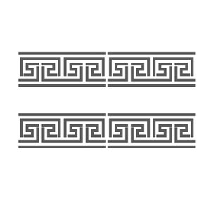 Greek Key Side Border Stencil #2 reusable Template for Crafting Wall DIY decor