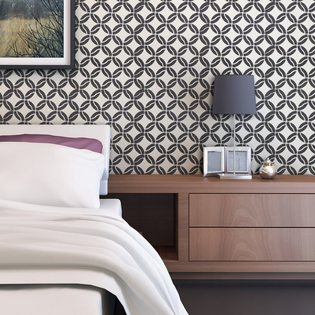 Modern Geometric Wall Stencil Arista, for Easy DIY Home Decor