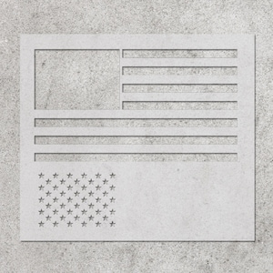 American Flag USA Stencil Reusable Stencils v0043