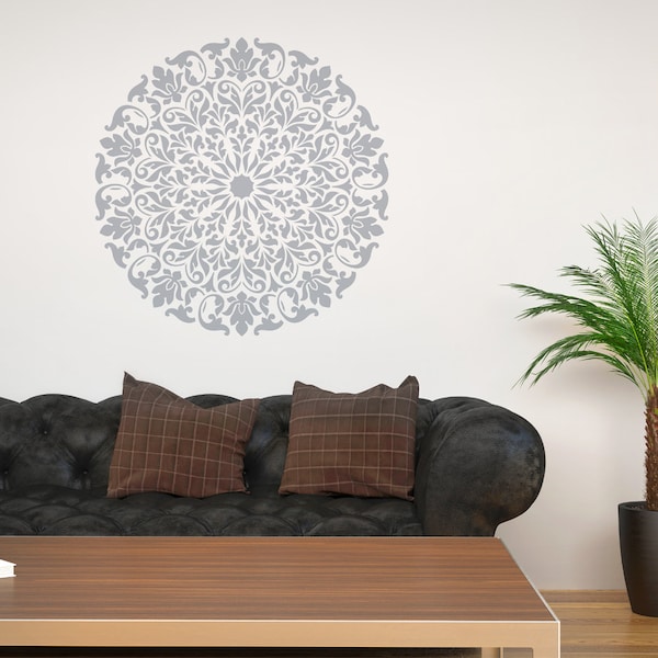 Mandala Stencil Tribal Pattern Surat for DIY Wall Decor Modern Home Decorative Stencils