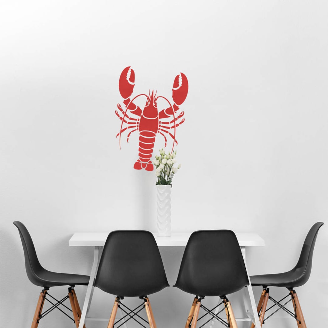 Lobster Wall Stencil Reusable Stencils Even Better Than Wall Decal - Etsy
