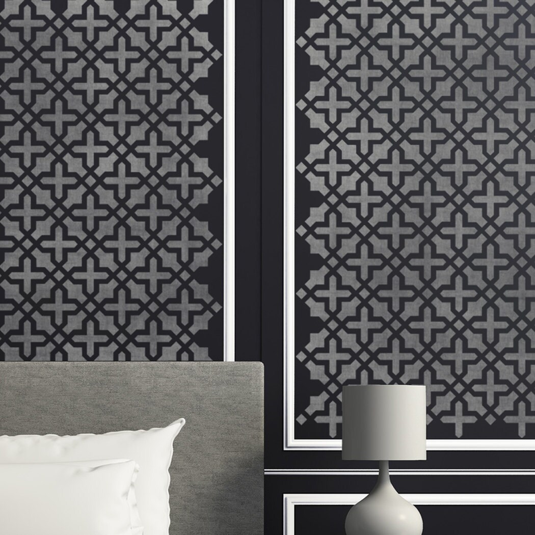 Wall Pattern Stencil Blanche Allover Stencil for Wall DIY Etsy