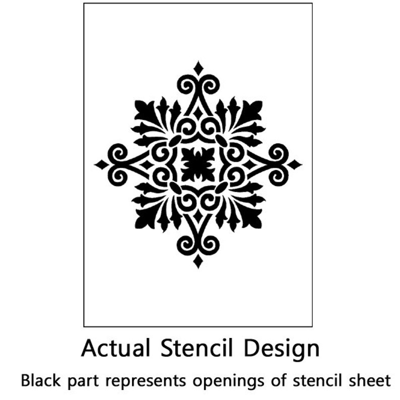 Damask Stencils - Reusable Large Wall Stencils for Walls and Fabrics ...