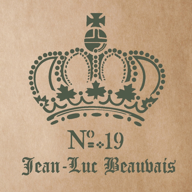 Jean Luc Beauvais Vintage Stencil for Painting Signs Crafting DIY Wall decor