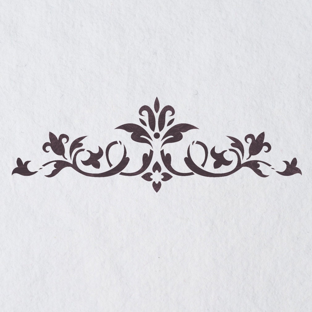 Jewel Border Stencil 11 x 14