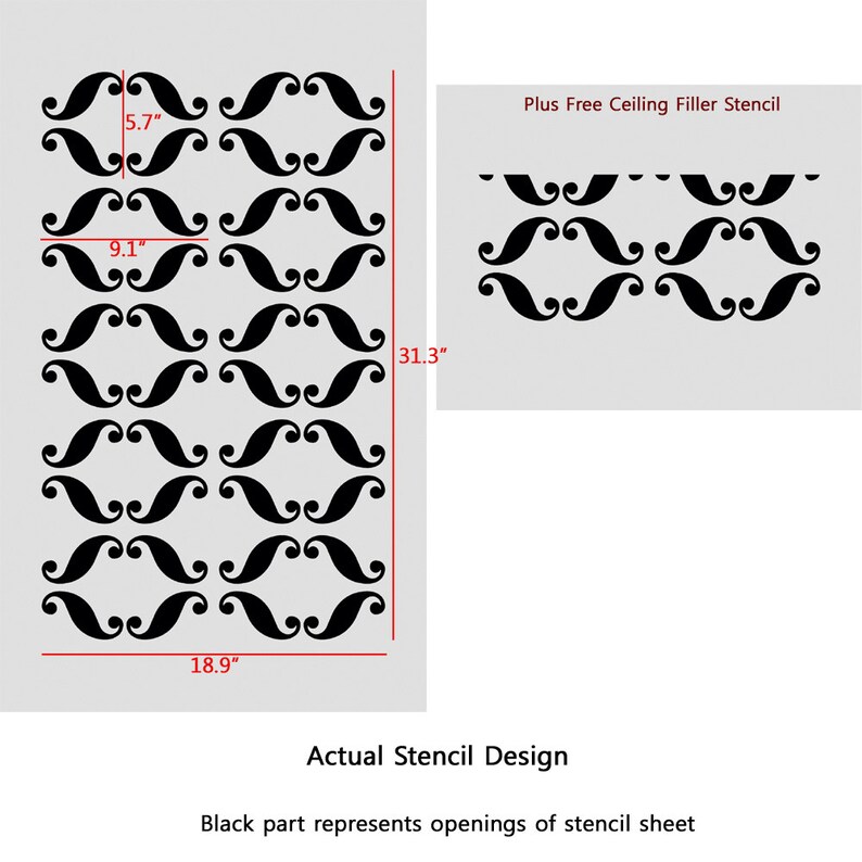 Modern Wall Stencil Millicent Allover Geometric Stencil for - Etsy