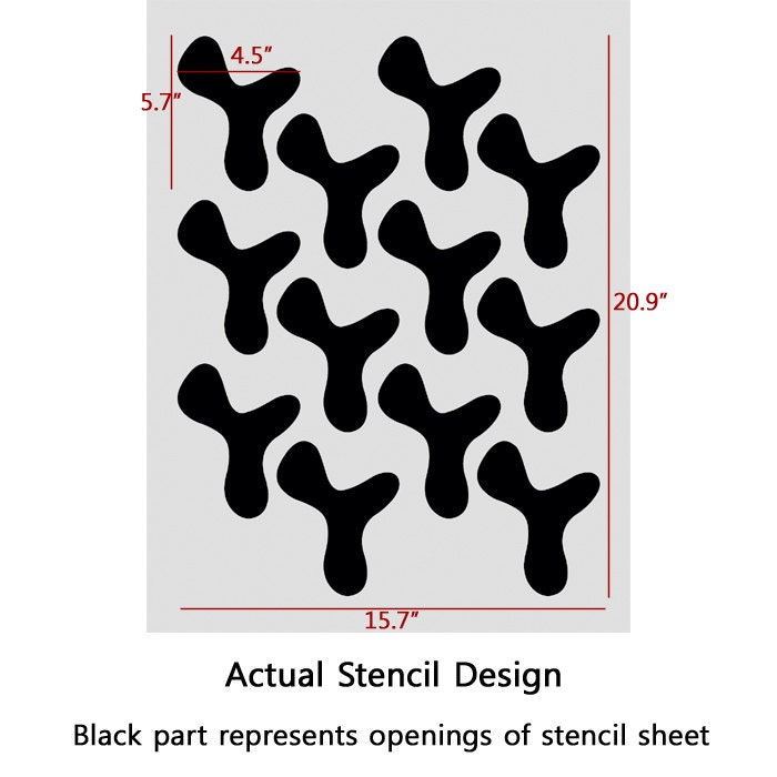 Allover Stencil Pattern Blackhole Reusable Stencil for Walls Etsy