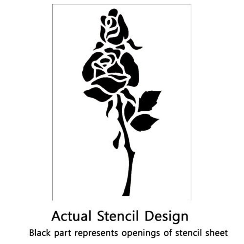 STENCILS FOR Painting Airbrush CRAFT Stencil Template Rose Etsy