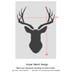 Deer Head Stencil for Decorative Stencils DIY Easy Home Decor Nursery ...