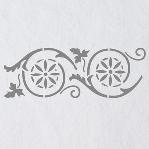 Wall Border stencils Pattern 025 Reusable Template for DIY wall decor