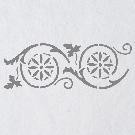 Wall Border Stencils Pattern 025 Reusable Template for DIY Etsy