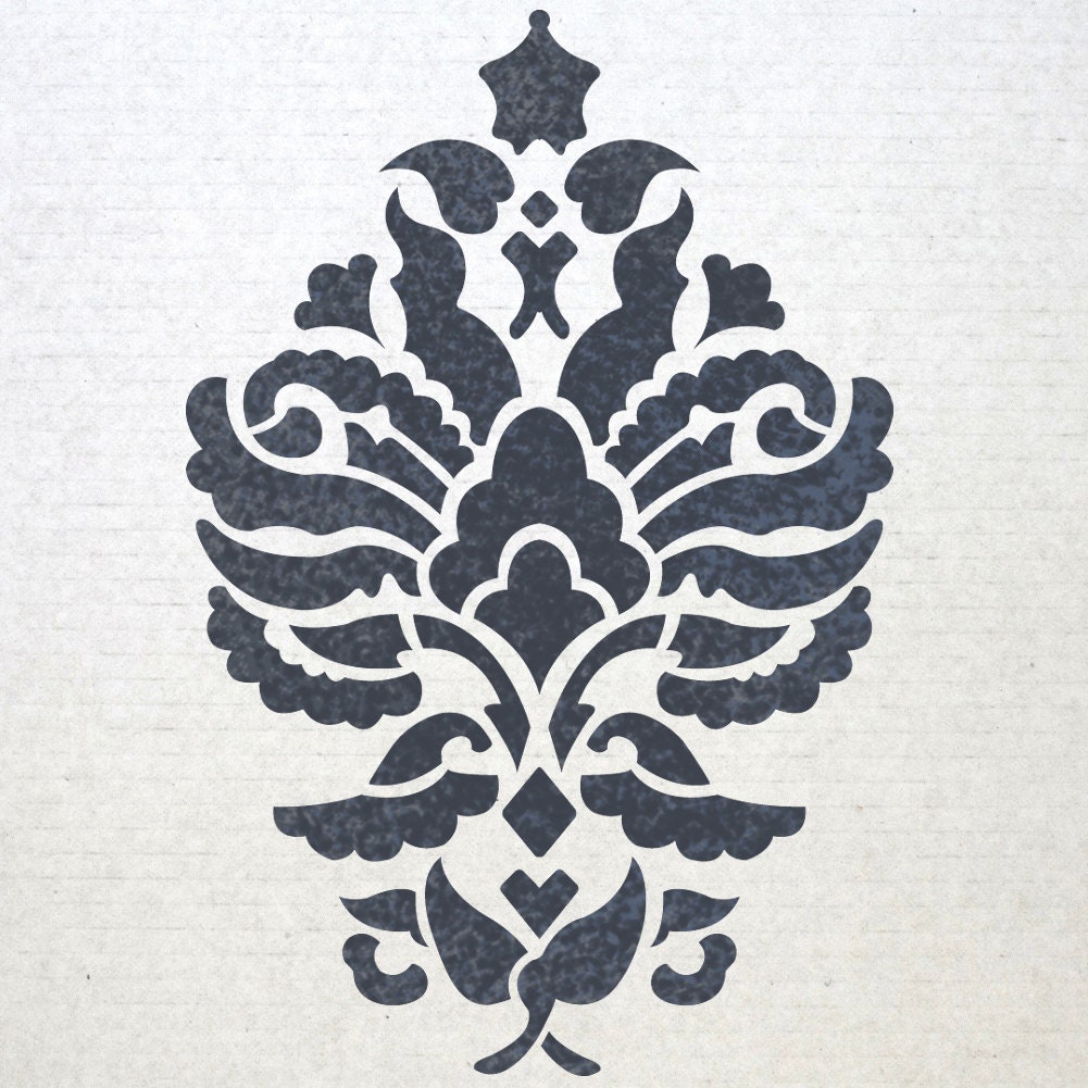Reusable Damask Wall Stencils Gloria for Allover Wall DIY Decor - Etsy