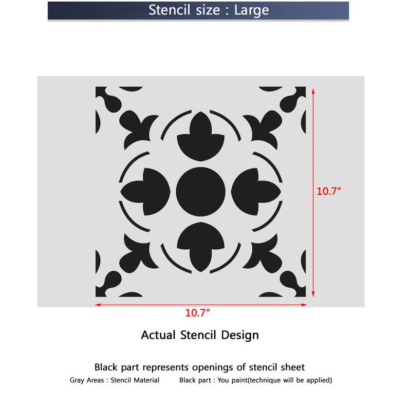 Wall Stencils Damask Tile Stencil for DIY Decor Faux Reusable Etsy