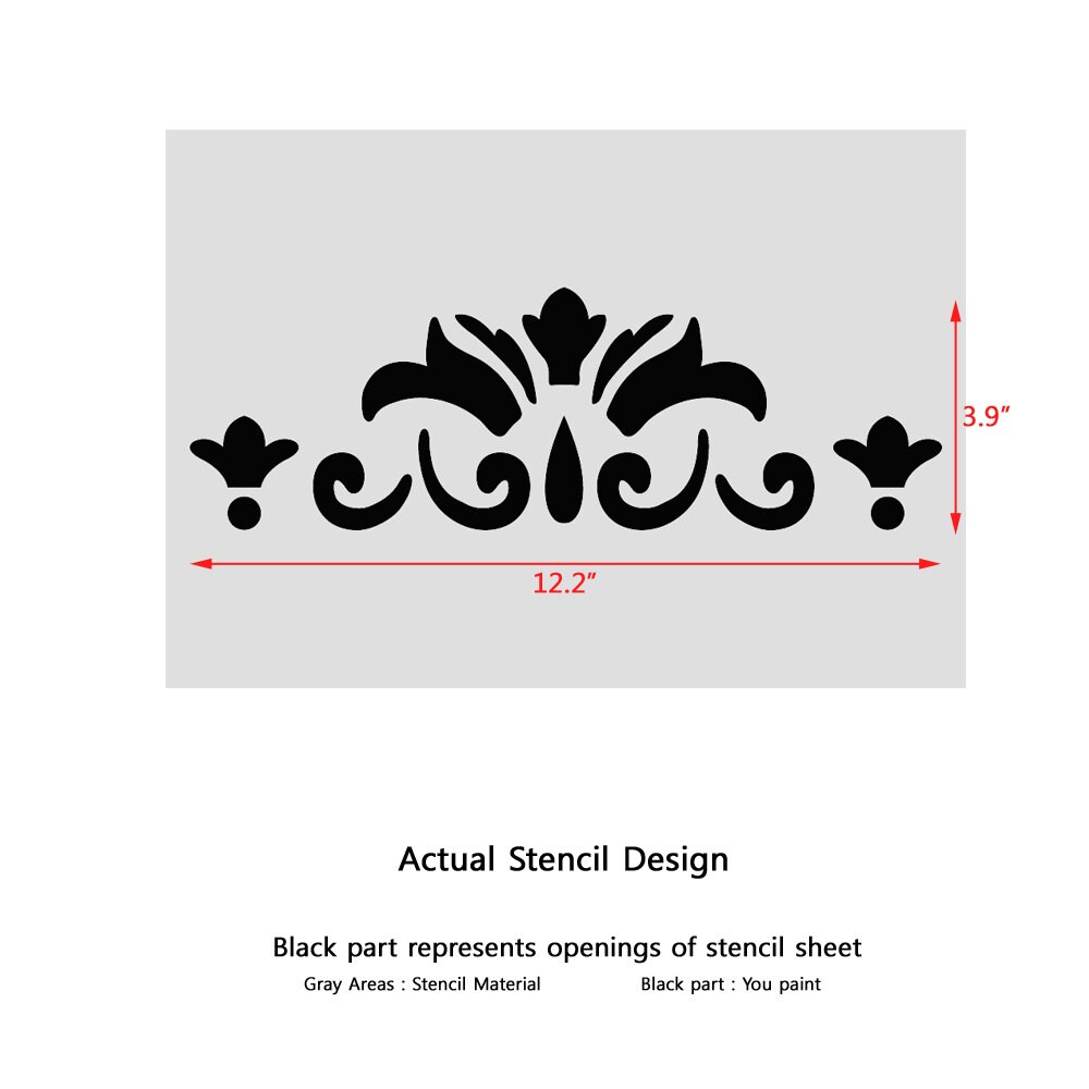 Wall Border Stencils Pattern 007 Reusable Template for DIY Etsy
