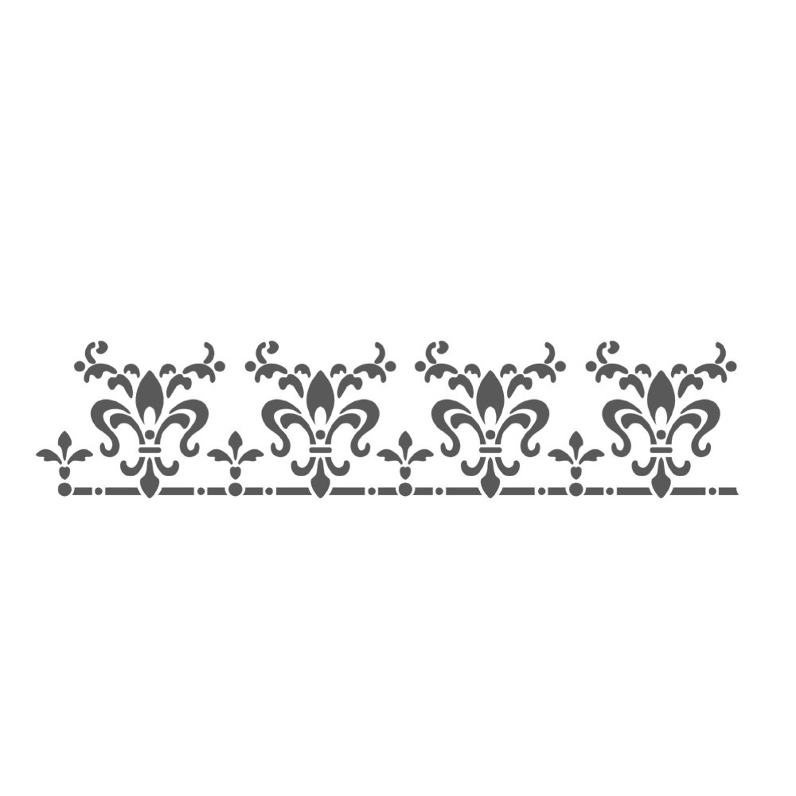 Wall Border Stencils Pattern Laetitia Reusable Template for Etsy