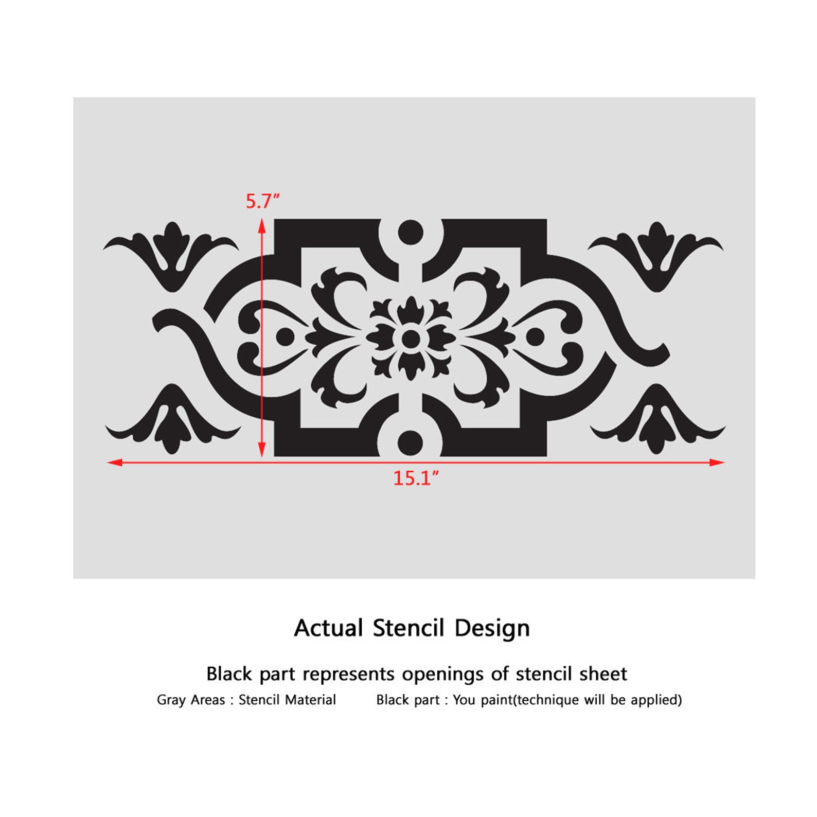 Wall Border Stencils Pattern 013 Reusable Template for DIY - Etsy